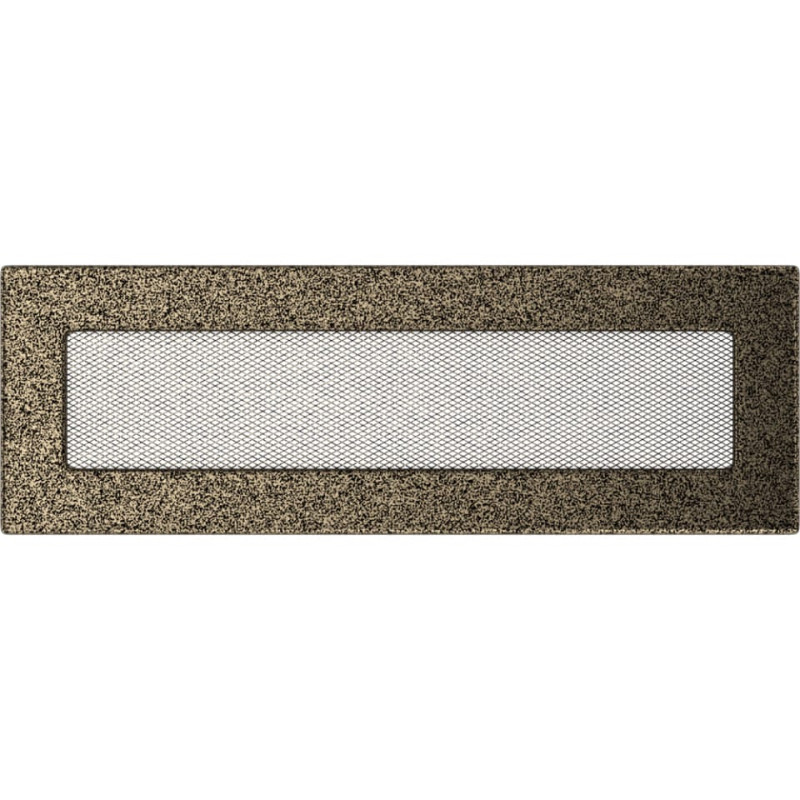 Камінна решітка Kratki 11x32 чорно-золота