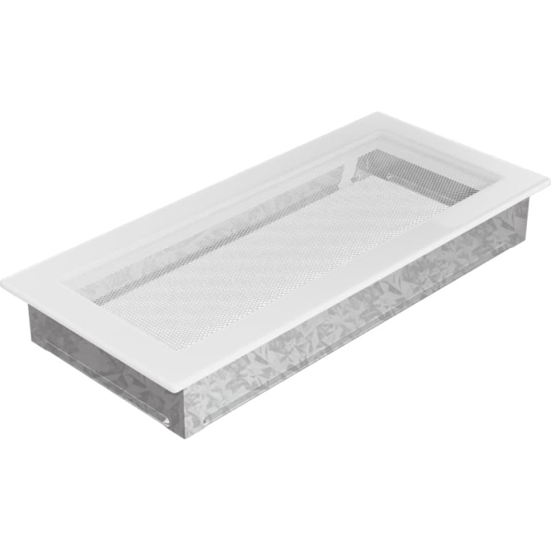 Камінна решітка Kratki 17x37 біла