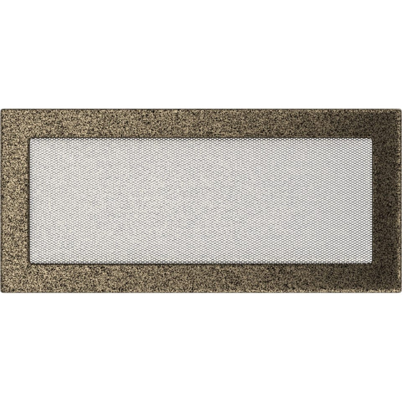 Камінна решітка Kratki 17x37 чорно-золота