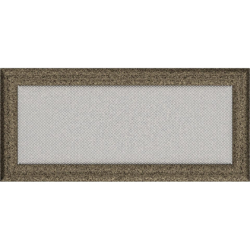 Камінна решітка Kratki Oskar чорно-золота 17x37
