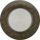 Камінна решітка Kratki Ø 125 кругла чорно-золота