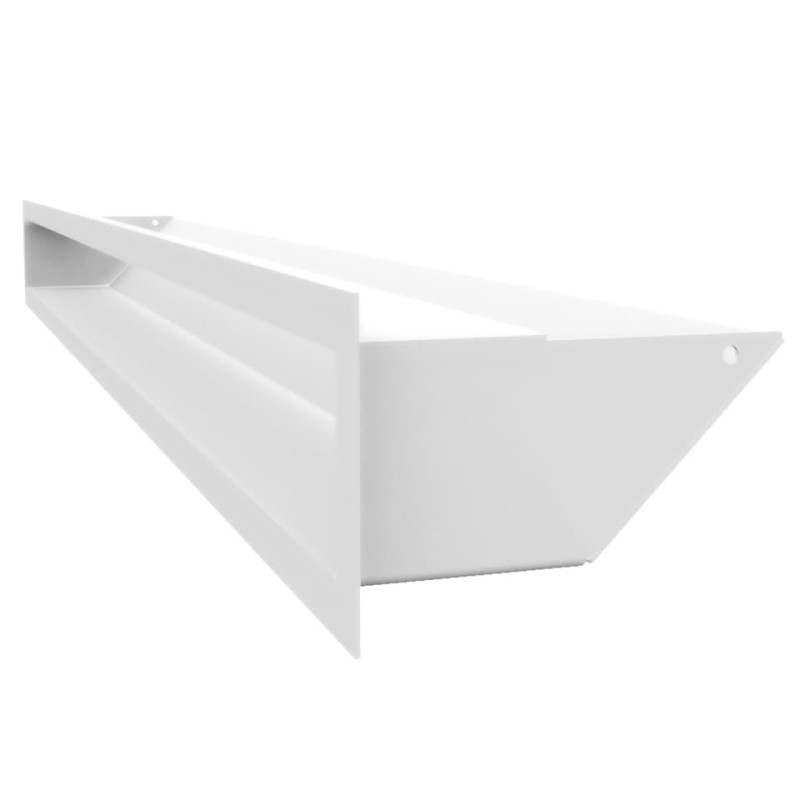 Камінна решітка Kratki LUFT Slim біла 9x100