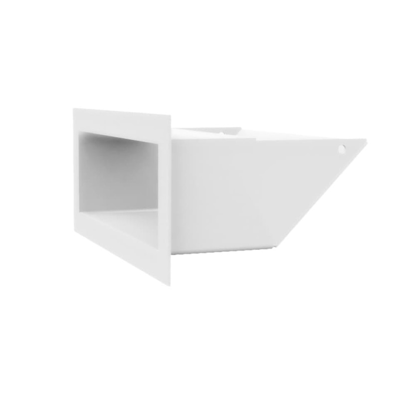 Камінна решітка Kratki LUFT Slim біла 9x20