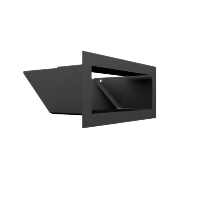 Камінна решітка Kratki LUFT Slim чорна 9x20