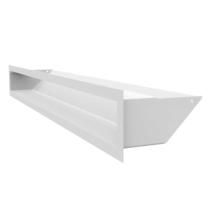 Камінна решітка Kratki LUFT Slim біла 9x80
