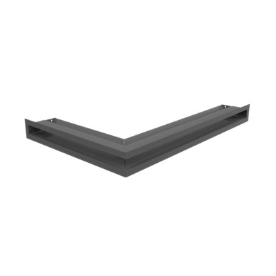 Камінна решітка Kratki LUFT Slim кутова права графітова 40x60x6