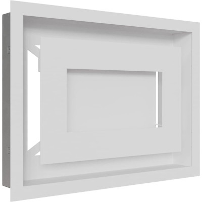 Камінна решітка Kratki WIND біла 22x30