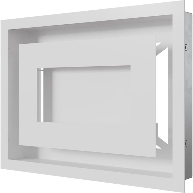 Камінна решітка Kratki WIND біла 22x30