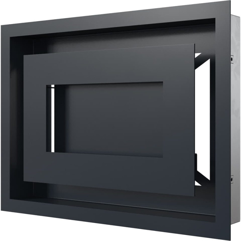Камінна решітка Kratki WIND графітова 22x30