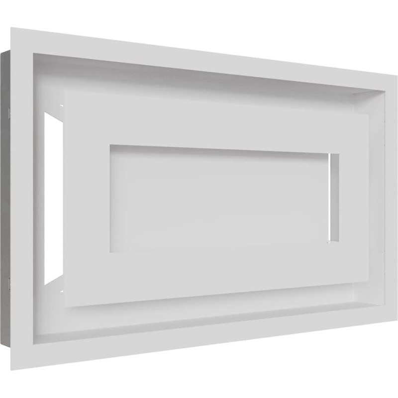 Камінна решітка Kratki WIND біла 22x37