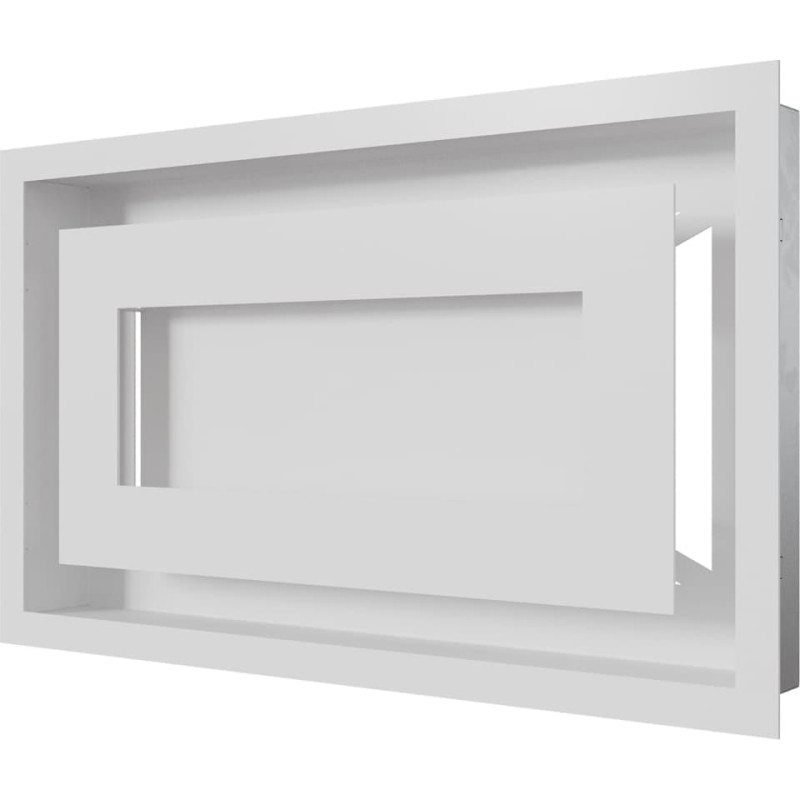 Камінна решітка Kratki WIND біла 22x37