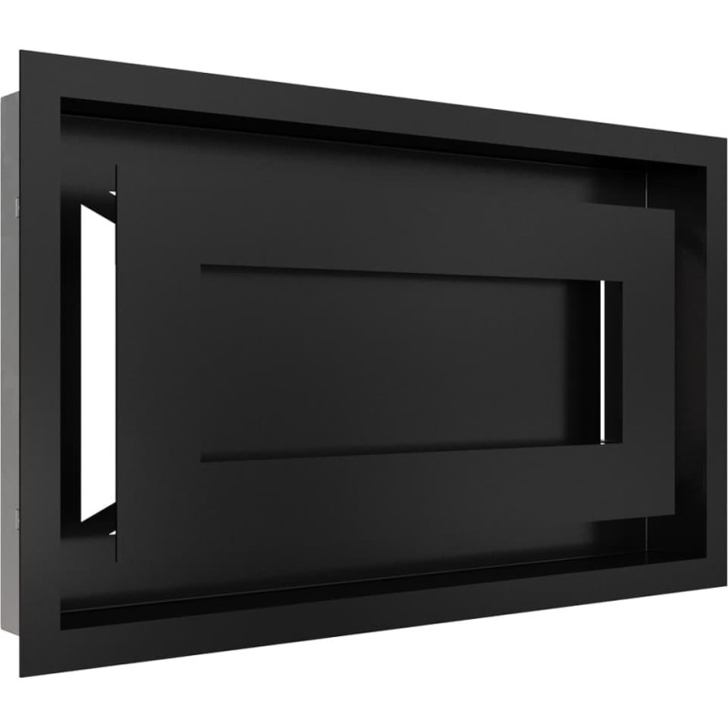 Камінна решітка Kratki WIND чорна 22x37