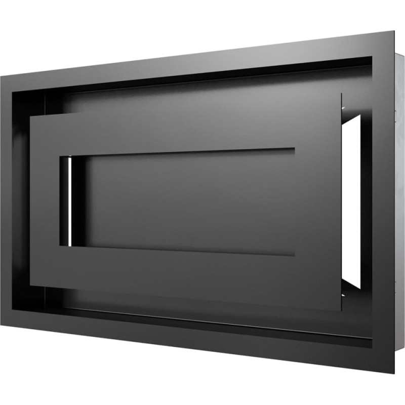 Камінна решітка Kratki WIND чорна 22x37