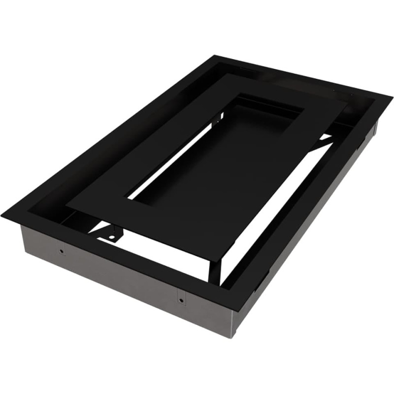 Камінна решітка Kratki WIND чорна 22x37