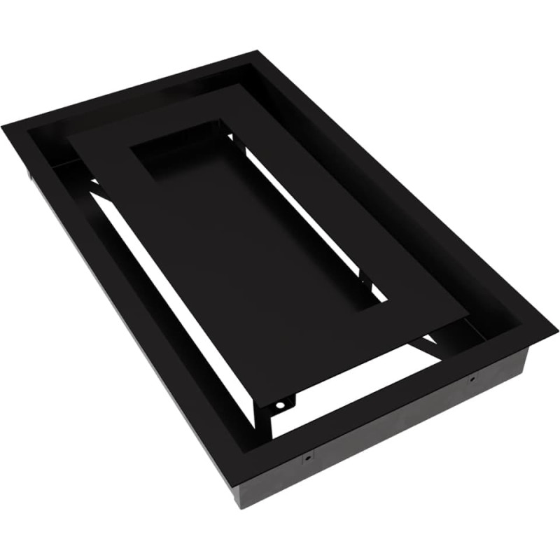 Камінна решітка Kratki WIND чорна 22x37