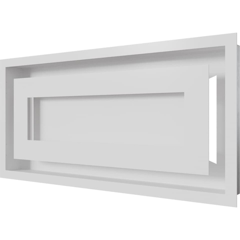 Камінна решітка Kratki WIND біла 22x45