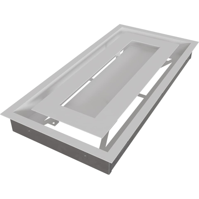 Камінна решітка Kratki WIND біла 22x45