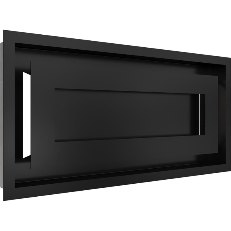 Камінна решітка Kratki WIND чорна 22x45