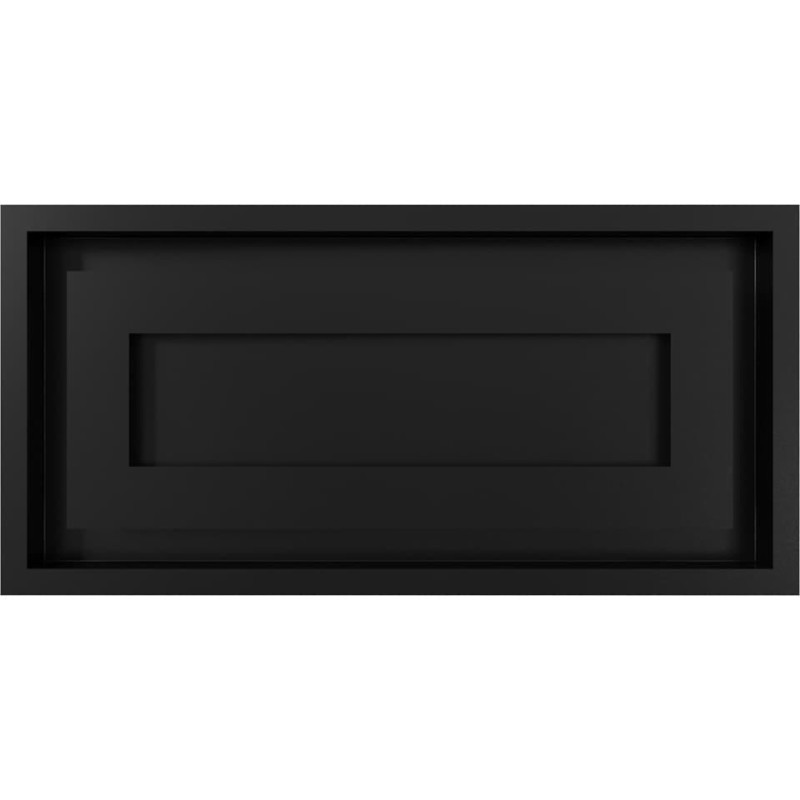 Камінна решітка Kratki WIND чорна 22x45