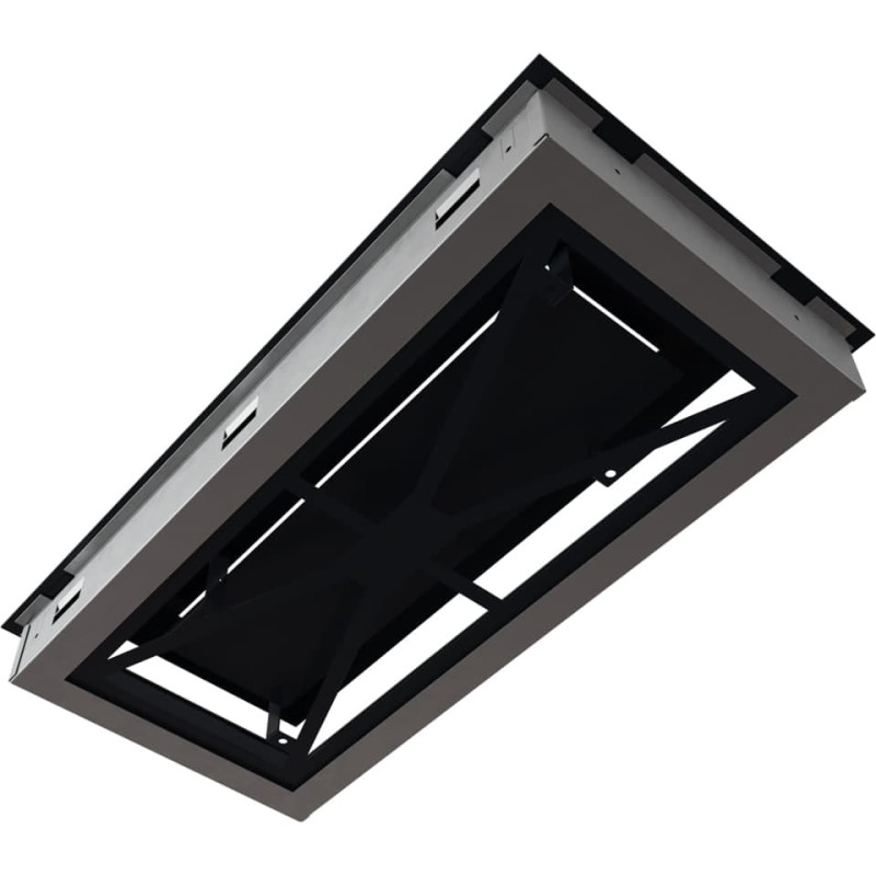 Камінна решітка Kratki WIND чорна 22x45