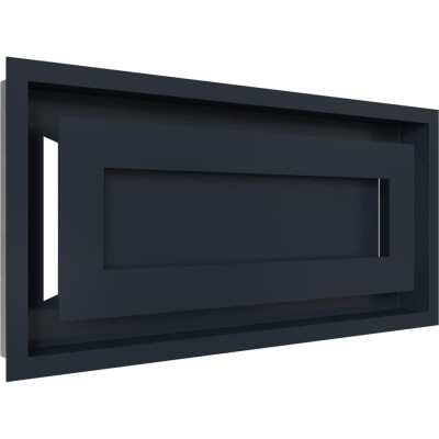 Камінна решітка Kratki WIND графітова 22x45