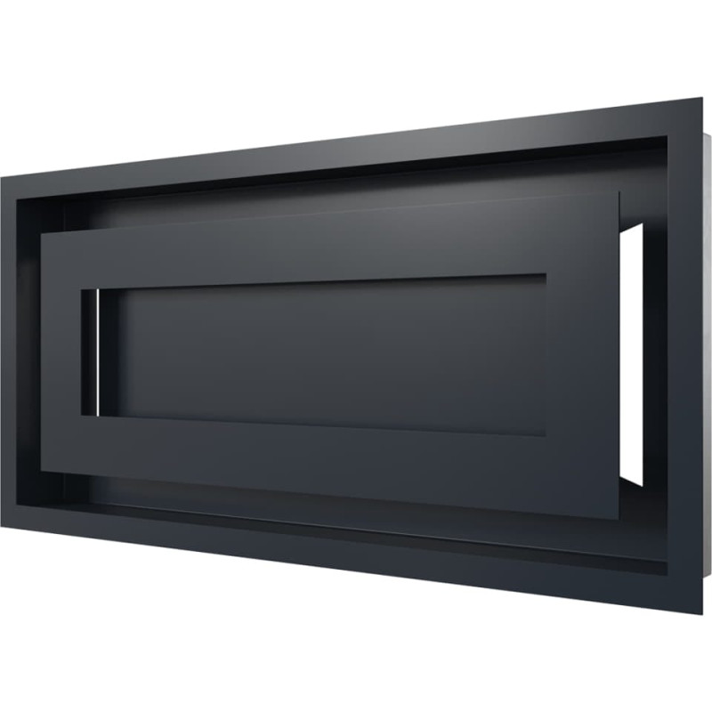 Камінна решітка Kratki WIND графітова 22x45