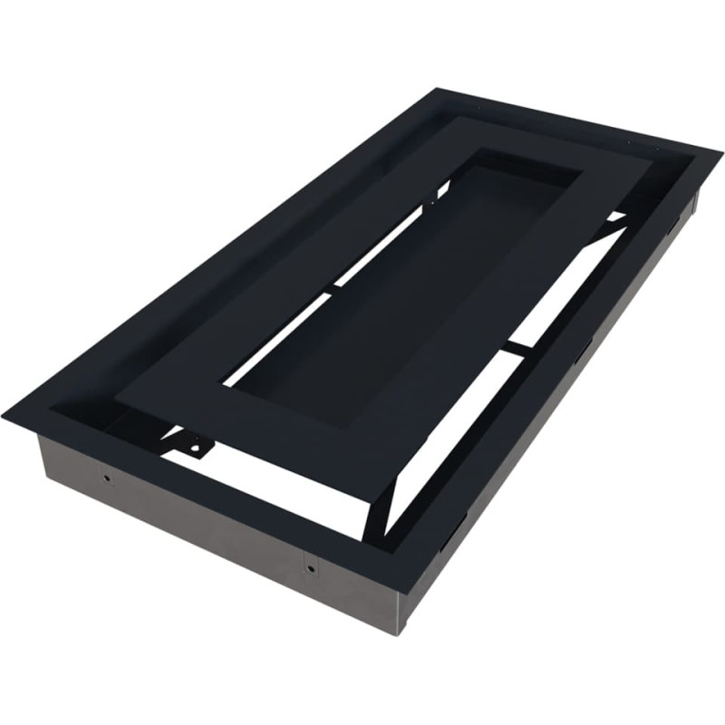 Камінна решітка Kratki WIND графітова 22x45
