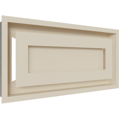 Камінна решітка Kratki WIND кремова 22x45