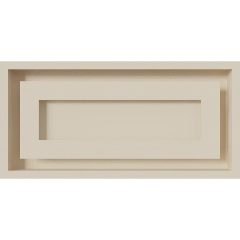 Камінна решітка Kratki WIND кремова 22x45