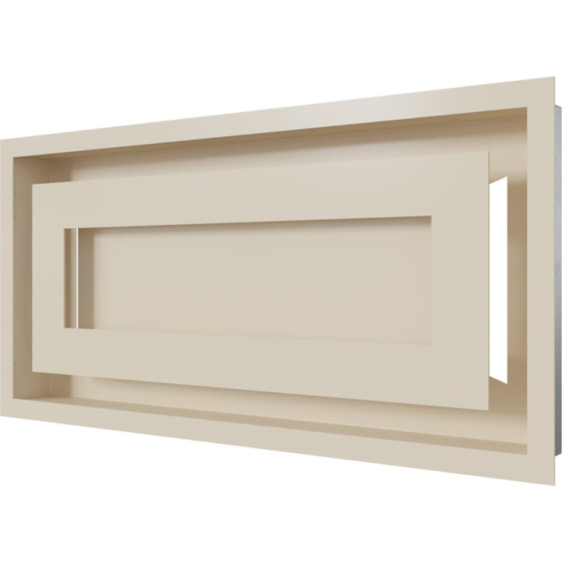 Камінна решітка Kratki WIND кремова 22x45