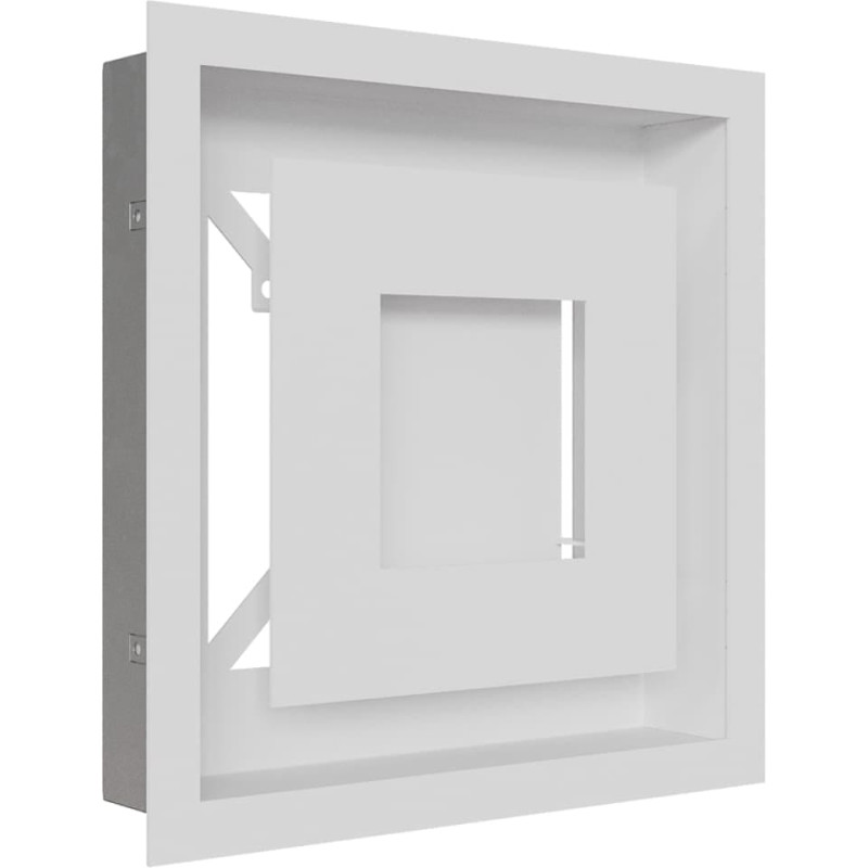 Камінна решітка Kratki WIND біла 22x22