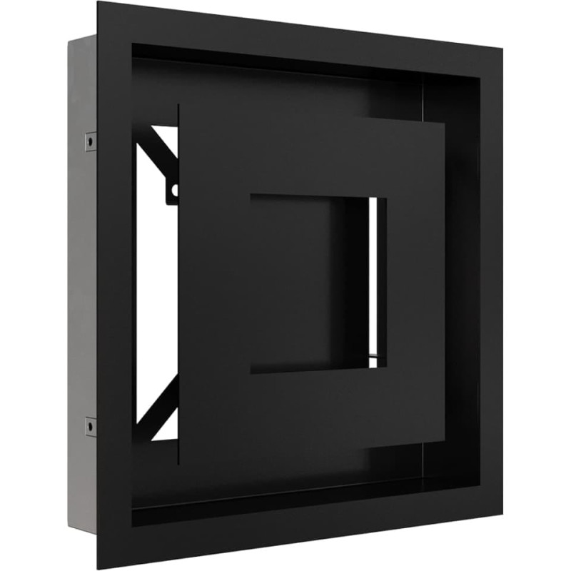 Камінна решітка Kratki WIND чорна 22x22