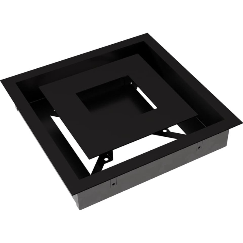 Камінна решітка Kratki WIND чорна 22x22