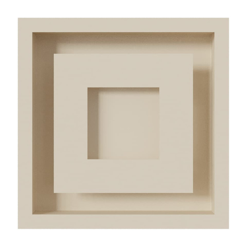 Камінна решітка Kratki WIND кремова 22x22