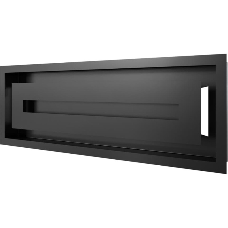 Камінна решітка Kratki WIND чорна 17x49