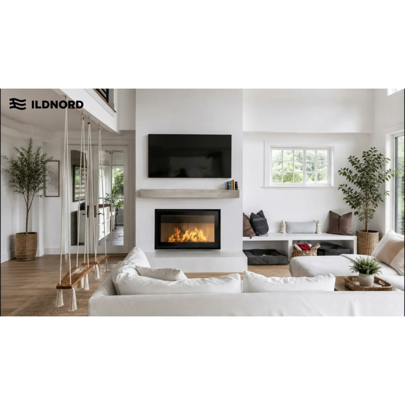 Сталева камінна топка ILDNORD Geteborg 14 kW Ø 180
